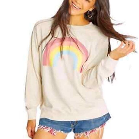 Wildfox Tops - WILDFOX After The Rain Rainbow Sommers Sweater Sweatshirt-NWT